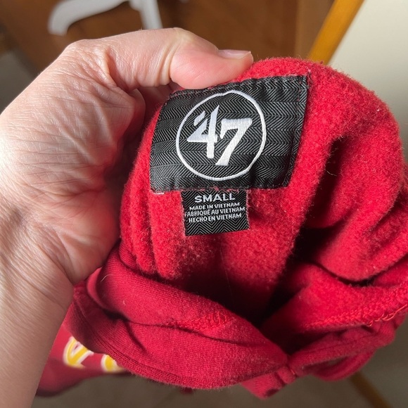 47 Chiefs Kansas City Red Hoodie  Size Small - Picture 4 of 7